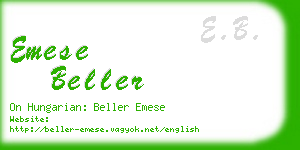 emese beller business card